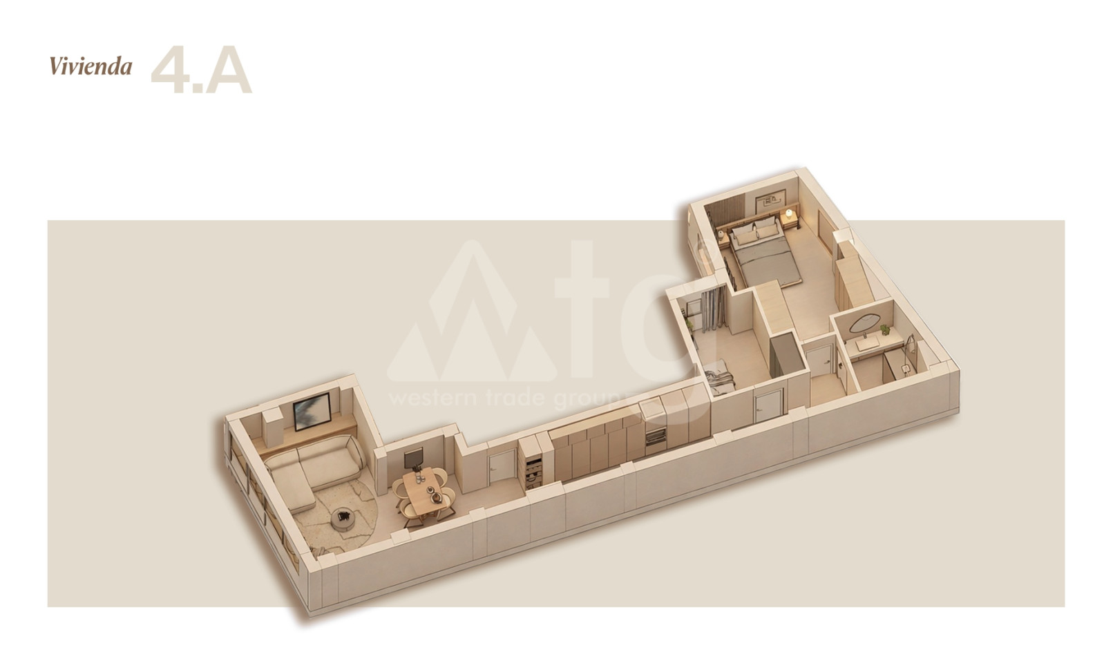 Apartamento de 2 habitaciones en Lorca - REL153029 - Foto 3