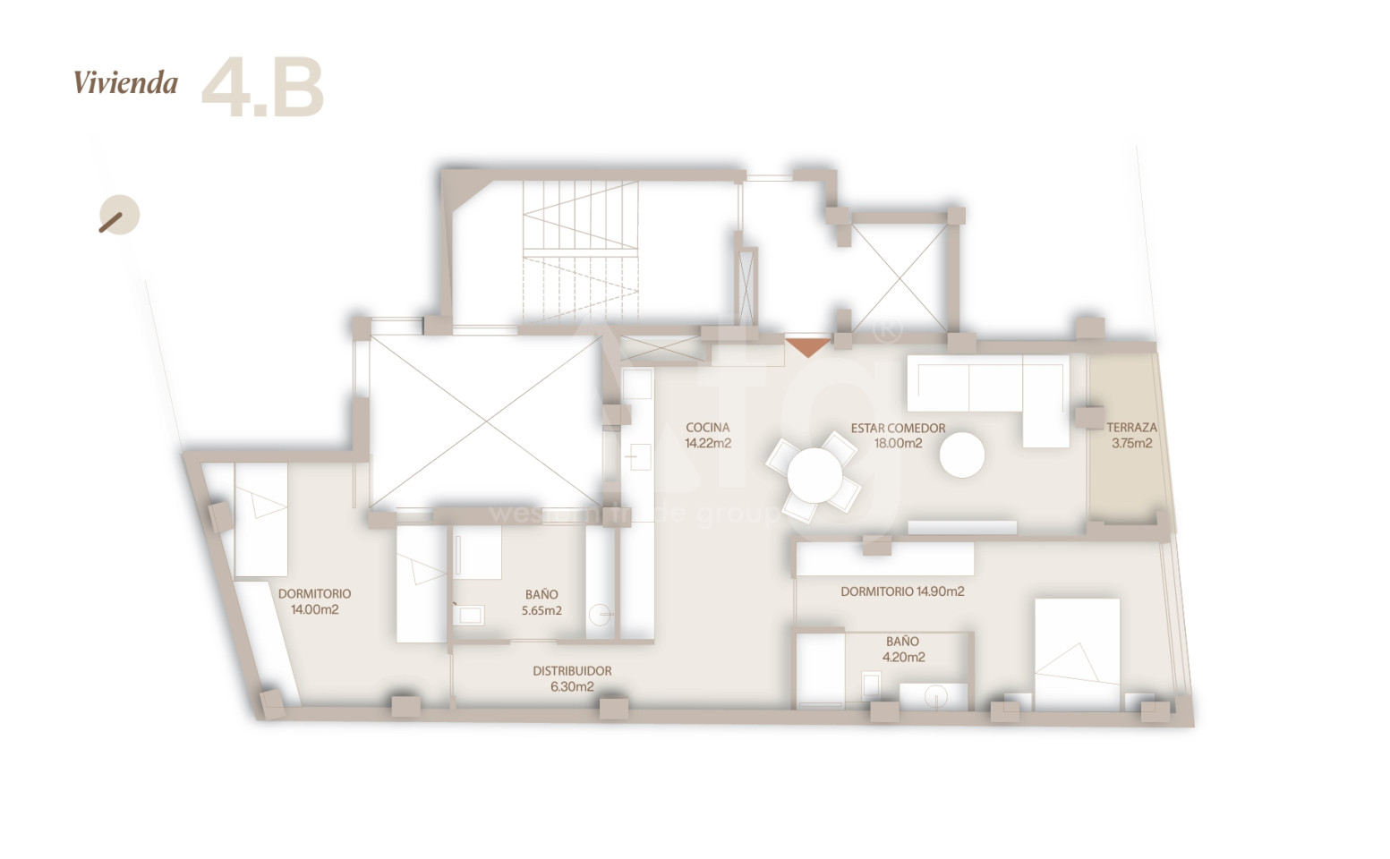 Apartamento de 2 habitaciones en Lorca - REL153031 - Foto 2