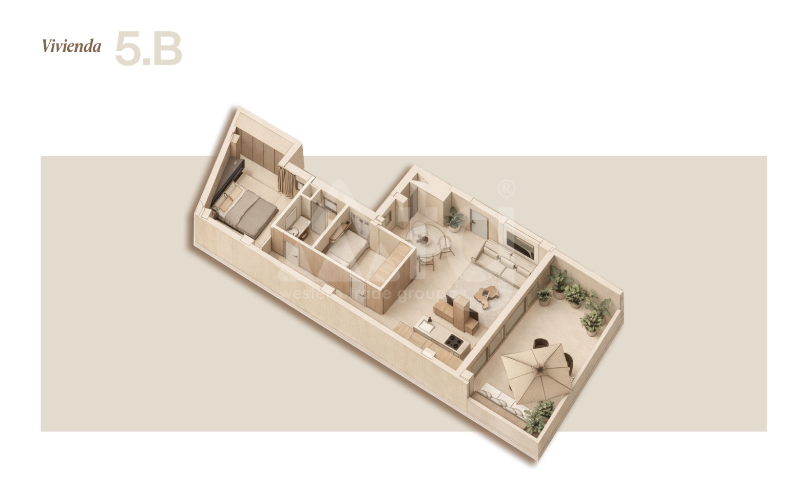 2 Schlafzimmer Appartement in Lorca - REL153032 - Foto 3