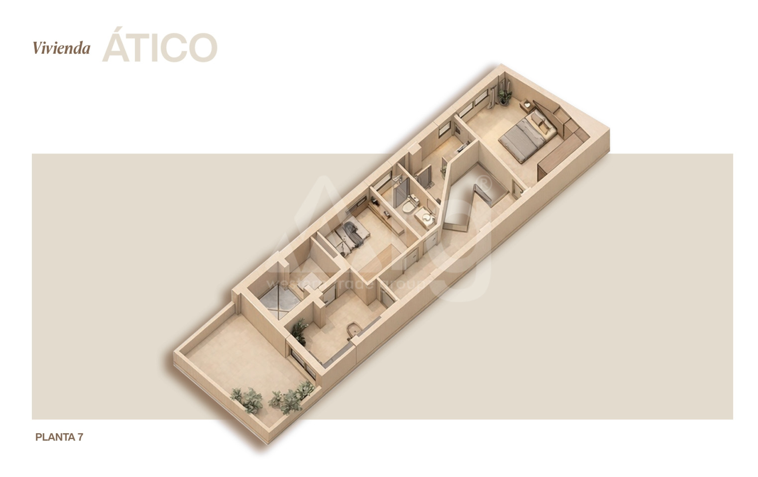 Ático de 3 habitaciones en Lorca - REL153033 - Foto 5