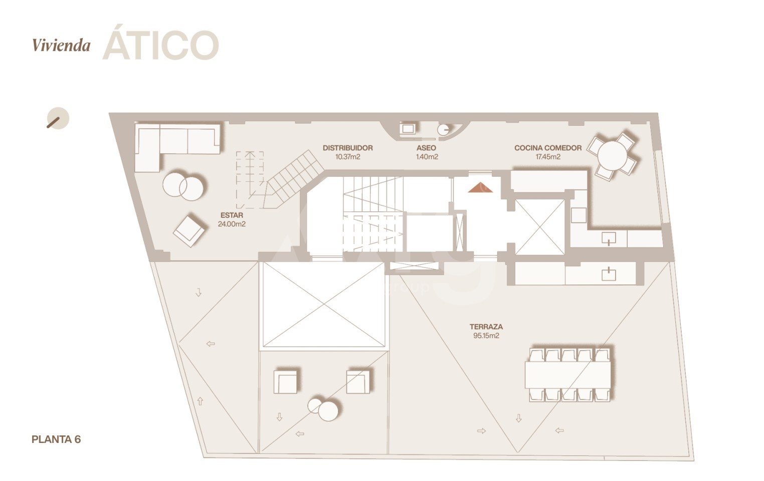 Ático de 3 habitaciones en Lorca - REL153033 - Foto 2