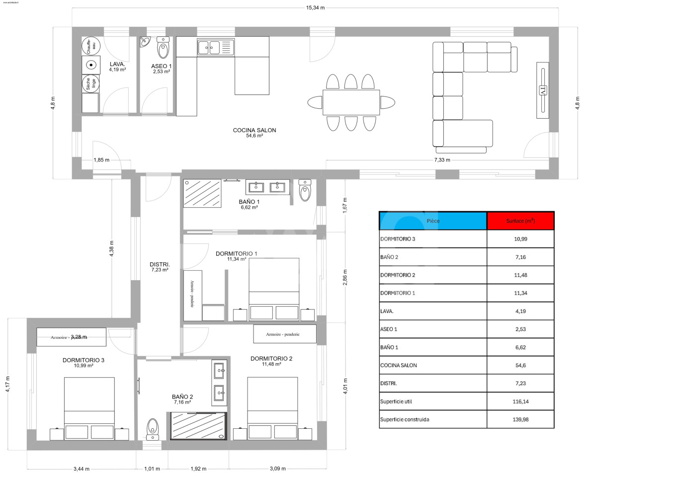 Villa de 3 habitaciones en Aspe - BCC153878 - Foto 1