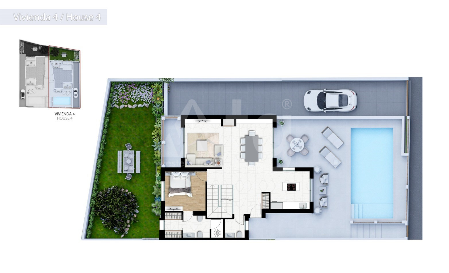 Villa de 3 habitaciones en Alfaz del Pi - SAG154032 - Foto 1