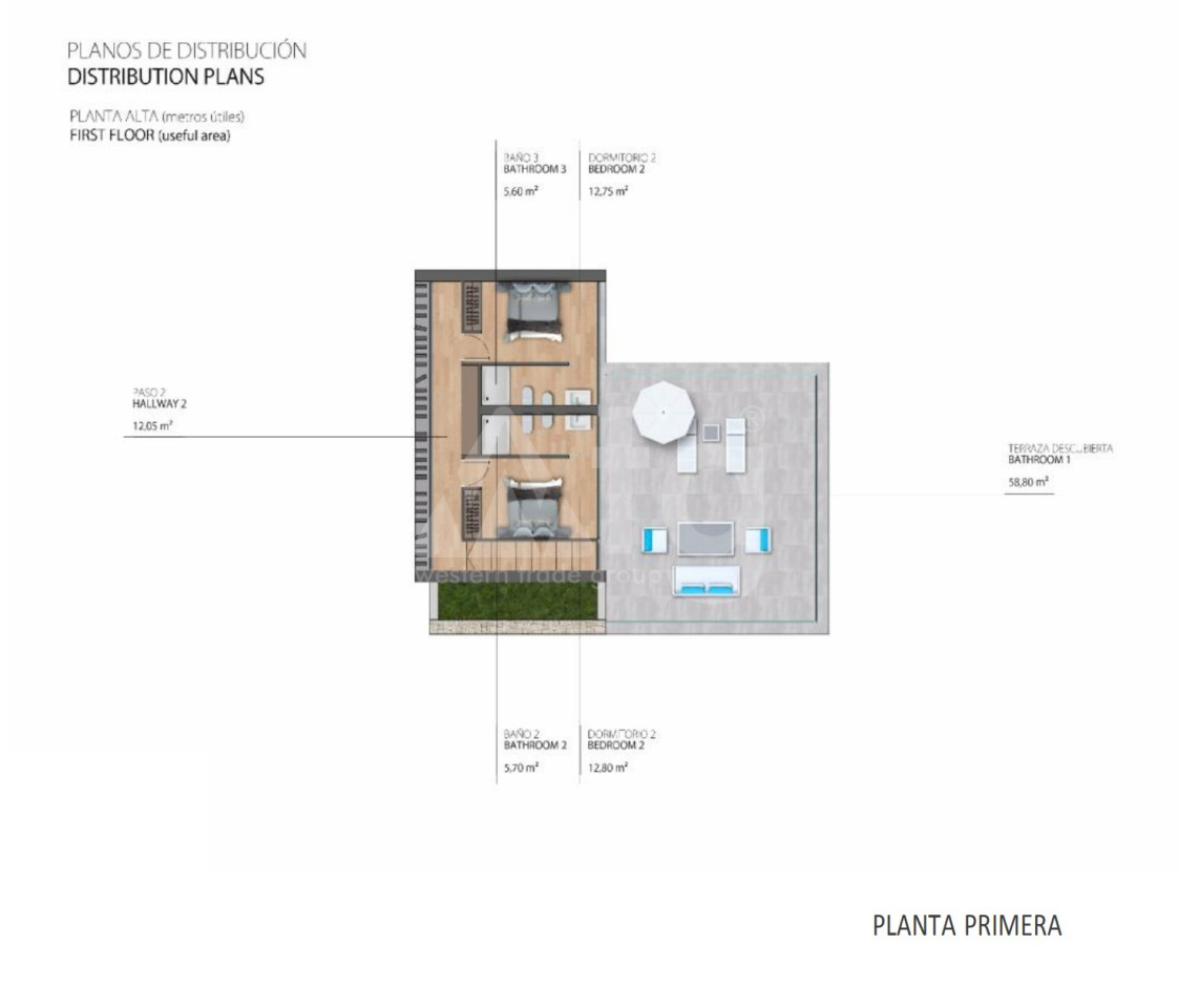 Villa de 3 habitaciones en Alfaz del Pi - EDF1117726 - 2