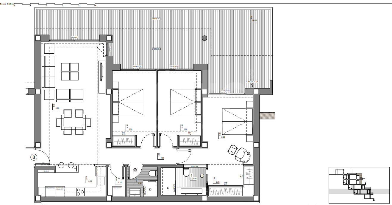 3 Schlafzimmer Appartement in Altea - VAP117935 - 1