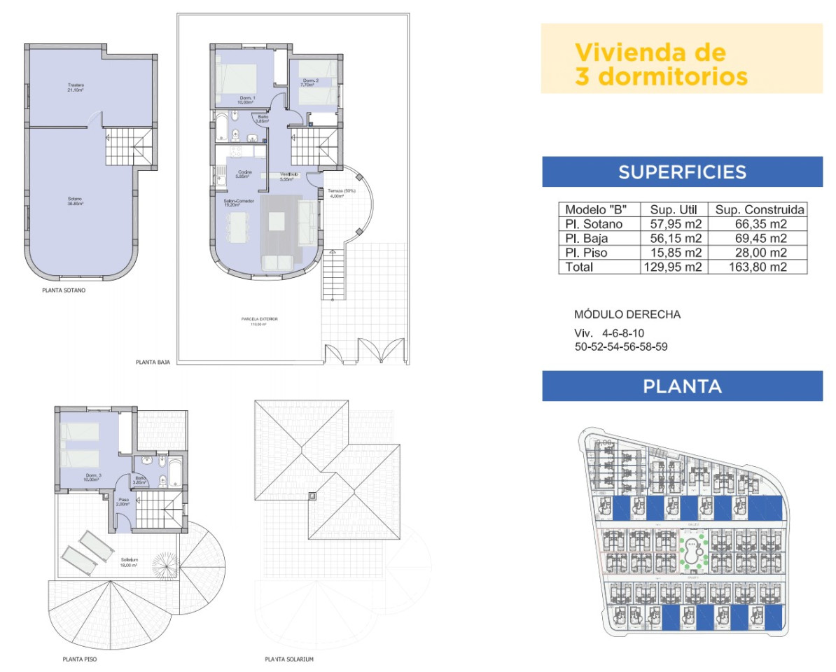3 bedroom Villa in San Miguel de Salinas - EHS19996 - 1