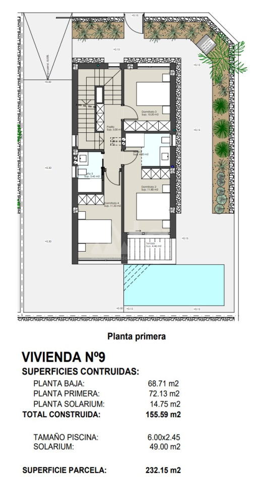 Вилла в Пилар де ла Орадада, 4 спальни - NP21185 - 2