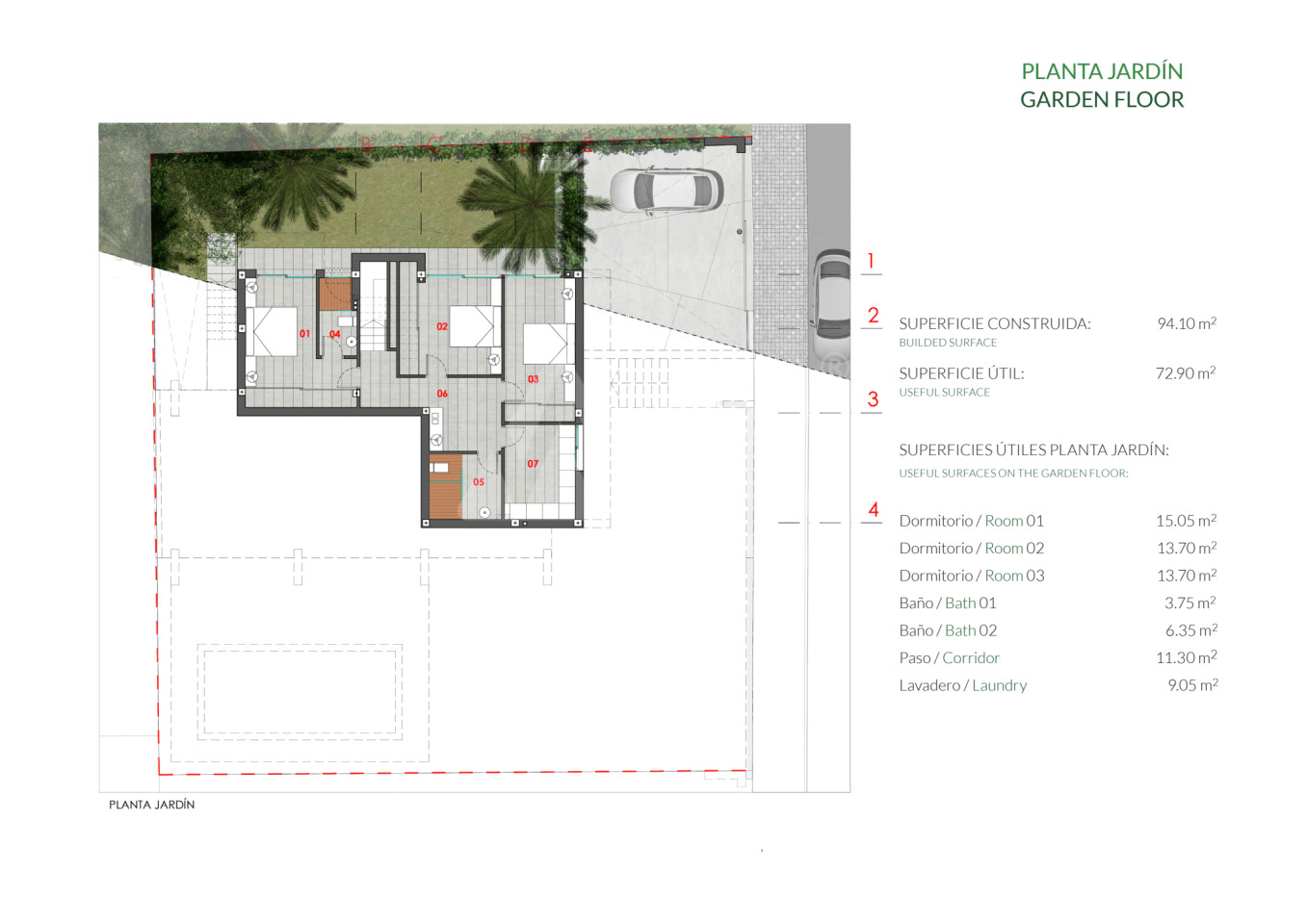 Villa de 4 habitaciones en Dehesa de Campoamor - PGS47351 - 2