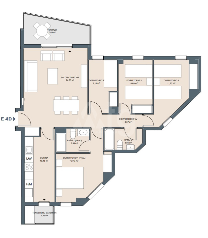 4 bedroom Apartment in Denia - AEH22457 - 1