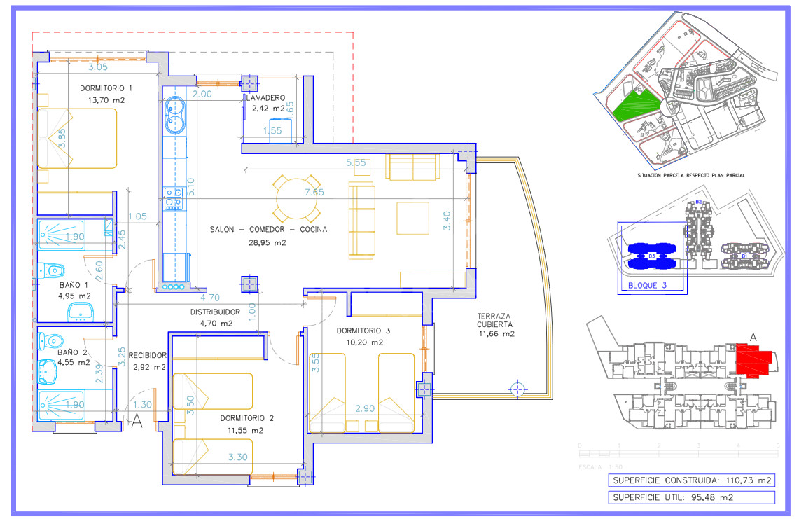 3 bedroom Apartment in Villajoyosa - APS24431 - 1