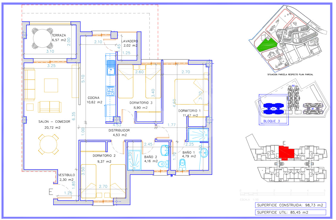 3 bedroom Apartment in Villajoyosa - APS24435 - 1