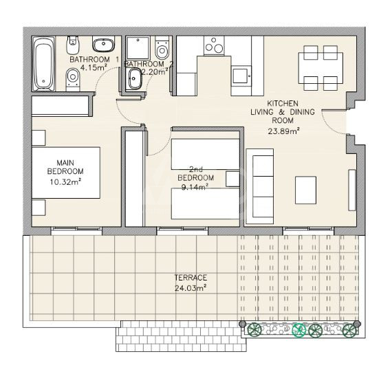 2 bedroom Apartment in Aguilas - ATI52738 - 1