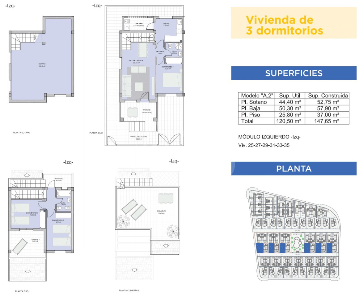 3 bedroom Villa in San Miguel de Salinas - EHS25358 - 1
