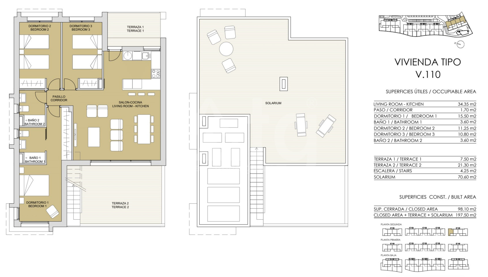 Apartament cu 3 dormitoare în Lo Romero - BM25585 - 1