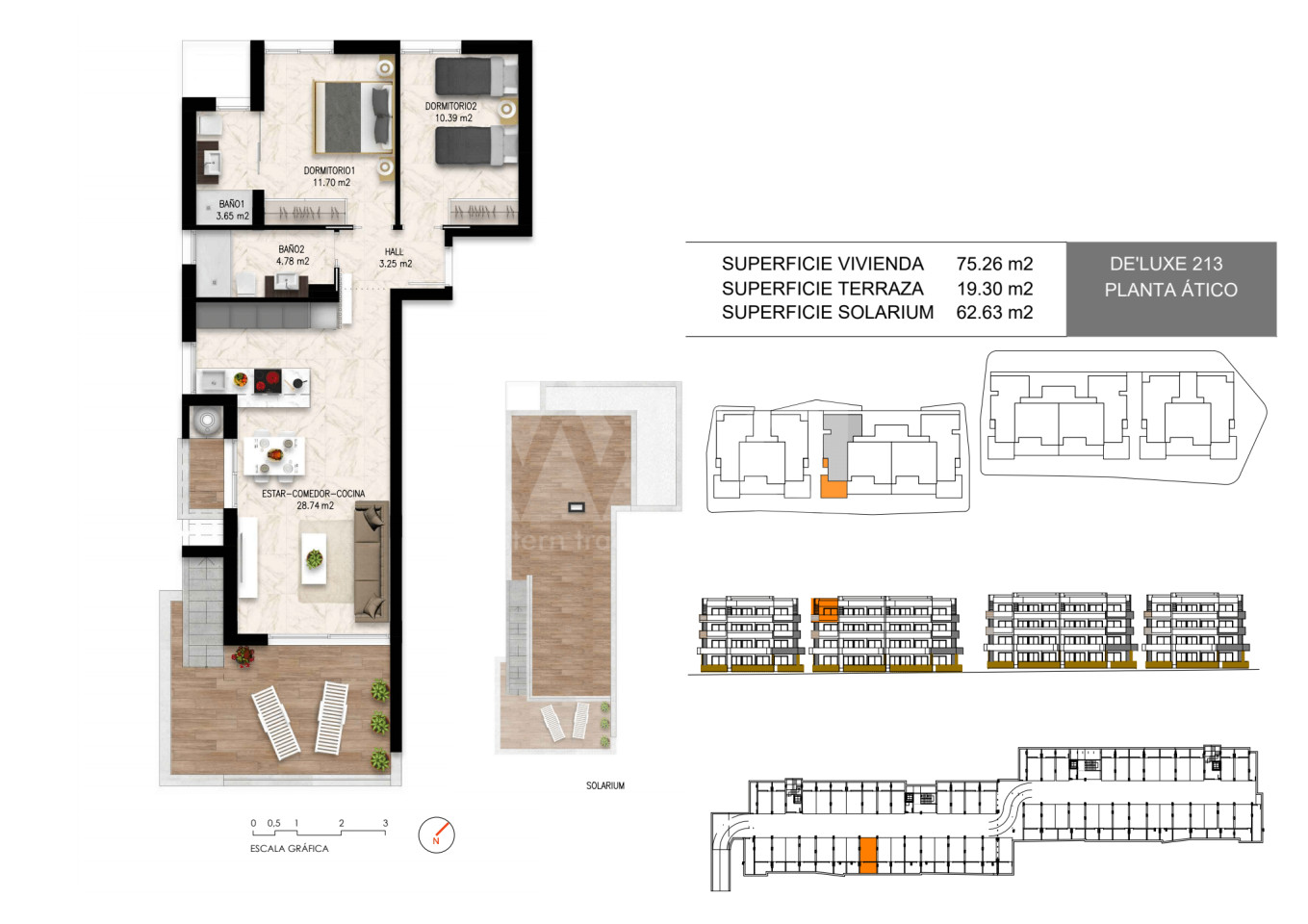 2 bedroom Penthouse in Playa Flamenca - DI26237 - 1