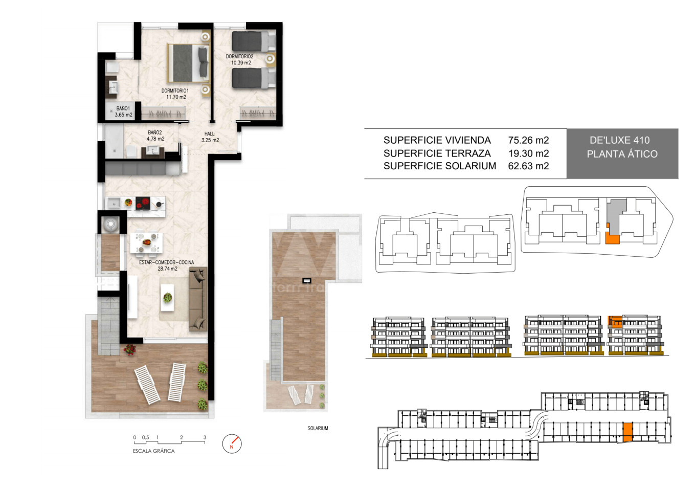 2 bedroom Penthouse in Playa Flamenca - DI26273 - 1