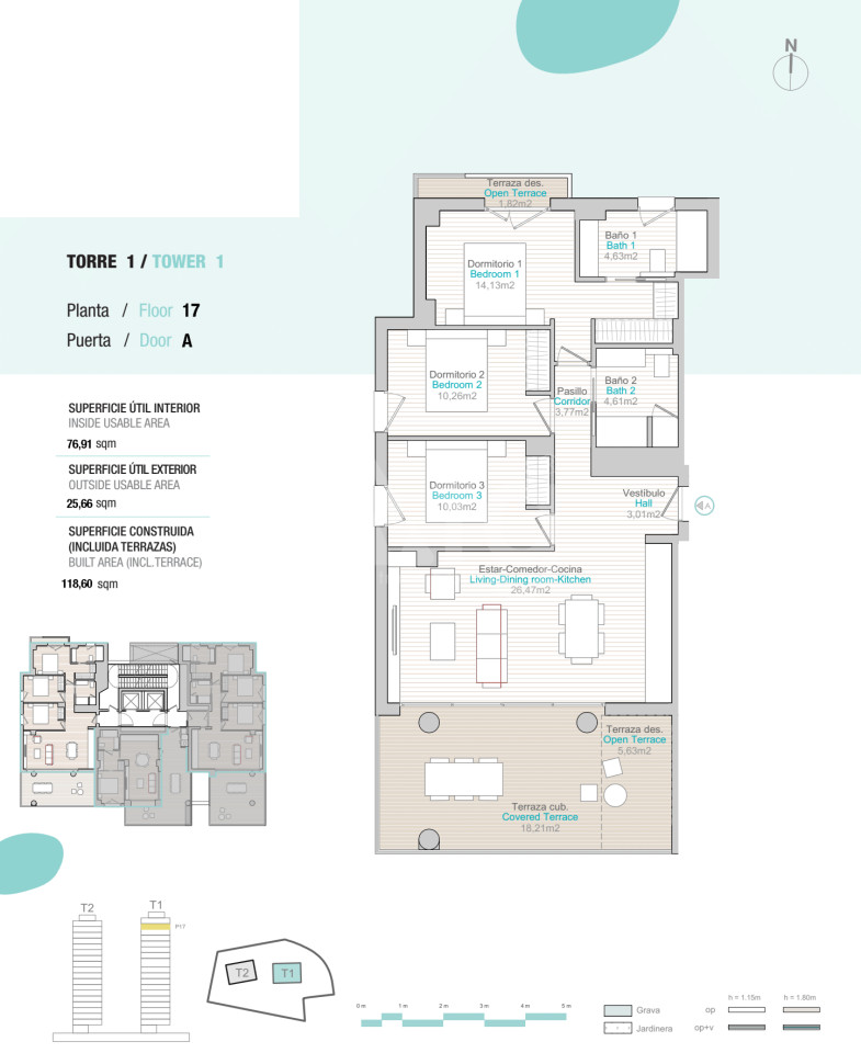 3 Schlafzimmer Appartement in Calp - QUA26422 - 1