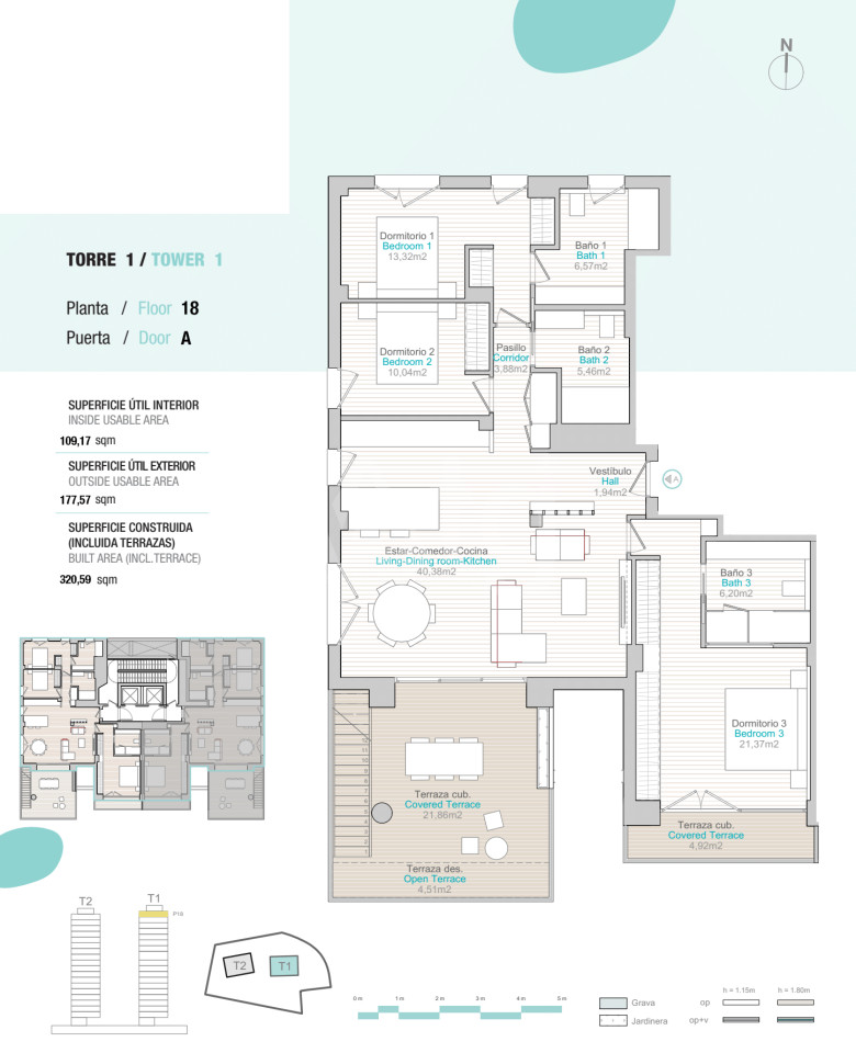 3 bedroom Penthouse in Calpe - QUA26423 - 1