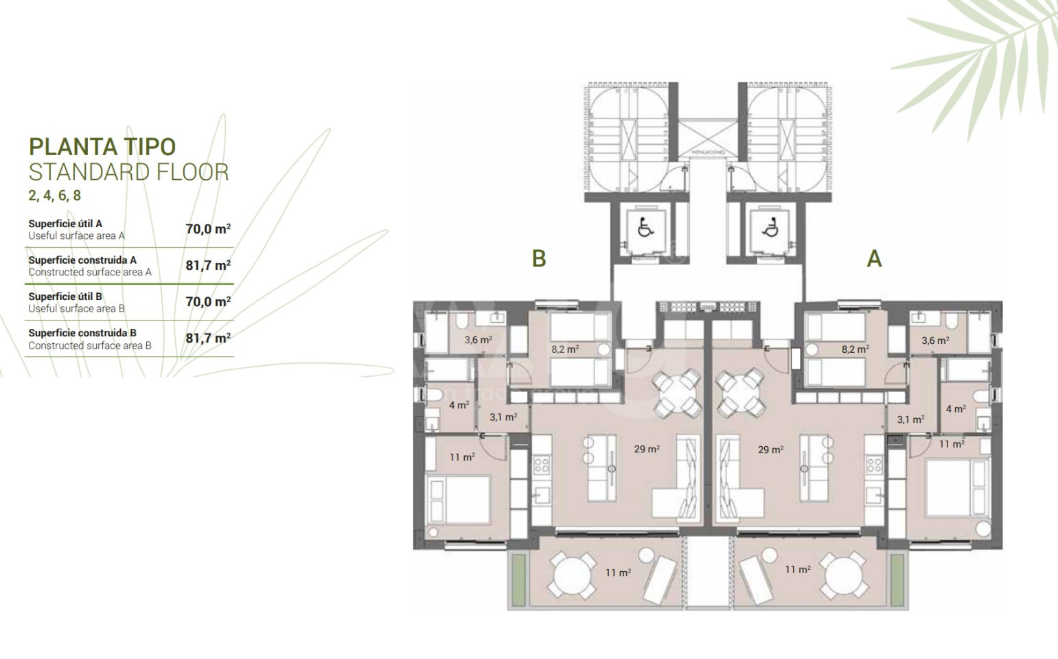 Apartamento de 2 habitaciones en Guardamar del Segura - GMA26853 - 1