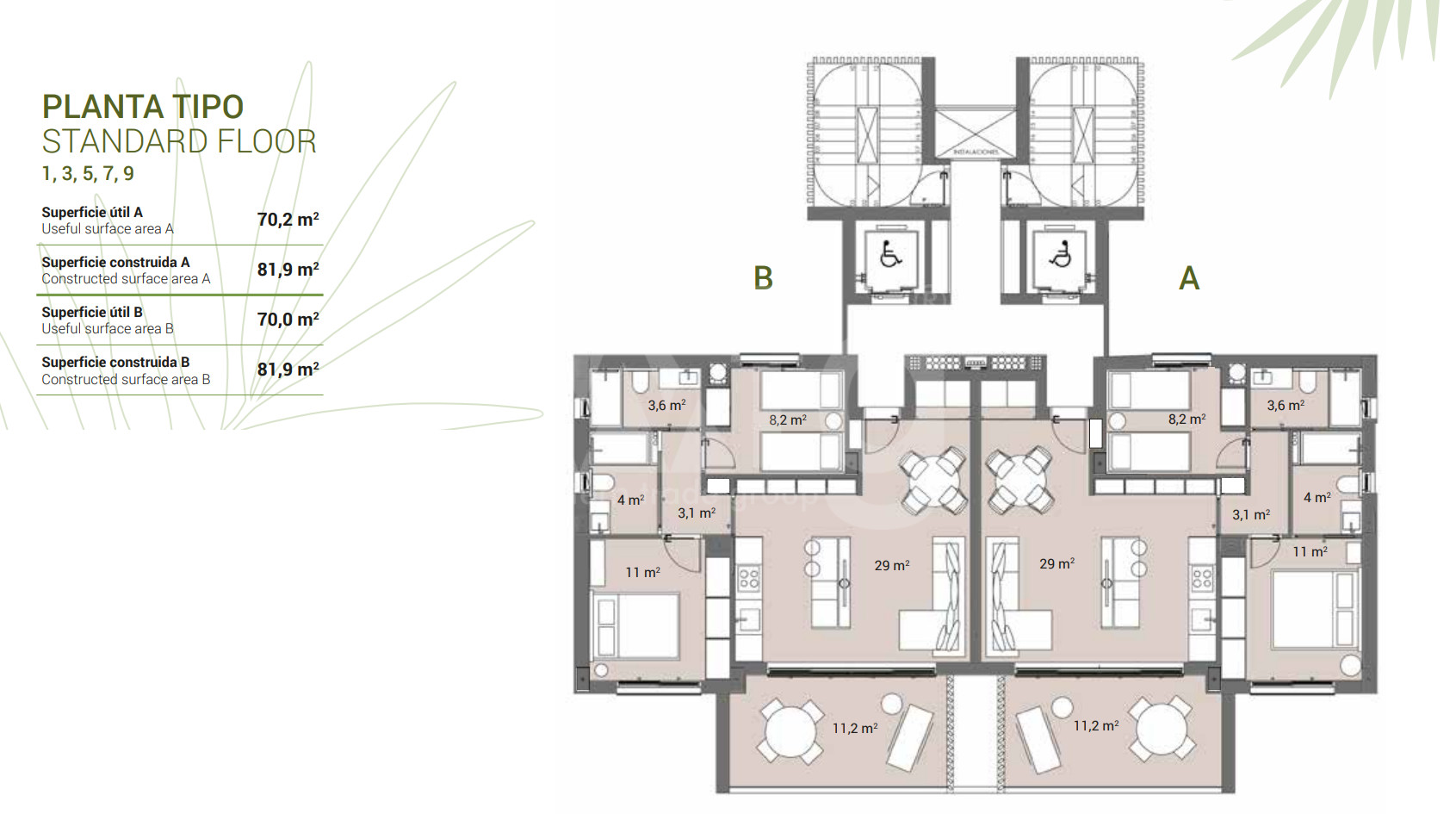 Apartamento de 2 habitaciones en Guardamar del Segura - GMA26855 - 1
