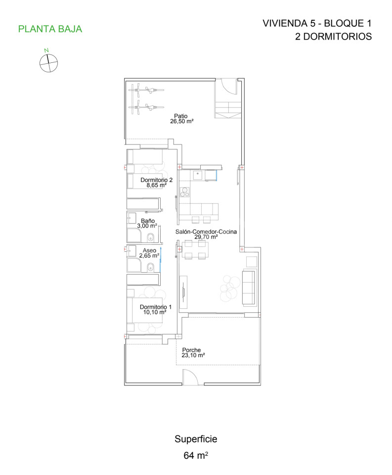 2 bedroom Bungalow in Villamartin - MCB27146 - 1