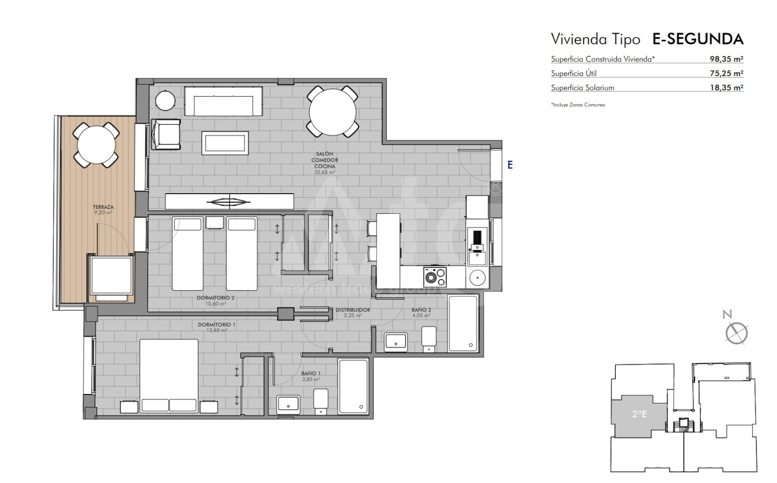 2 bedroom Penthouse in Los Alcázares - CNS27516 - 1