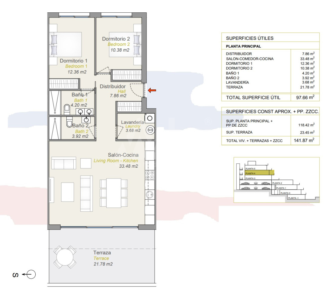 2 bedroom Apartment in Finestrat - CAM27579 - 1