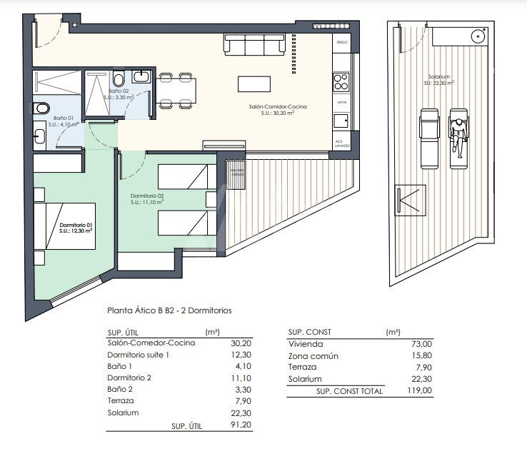 2 Schlafzimmer Penthouse-Wohnung in Benijófar - AGI27978 - 1