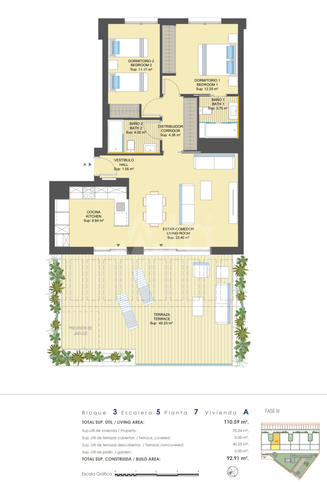 2 Schlafzimmer Penthouse-Wohnung in Dehesa de Campoamor - UBA28186 - 1