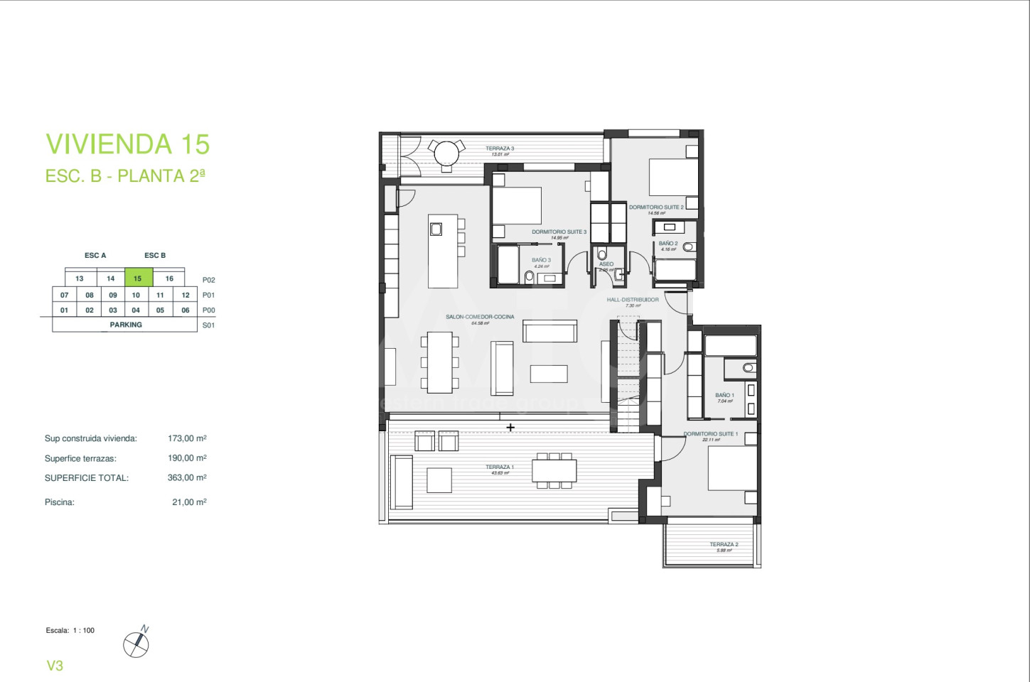 3 bedroom Penthouse in Las Colinas - GRE28499 - 1