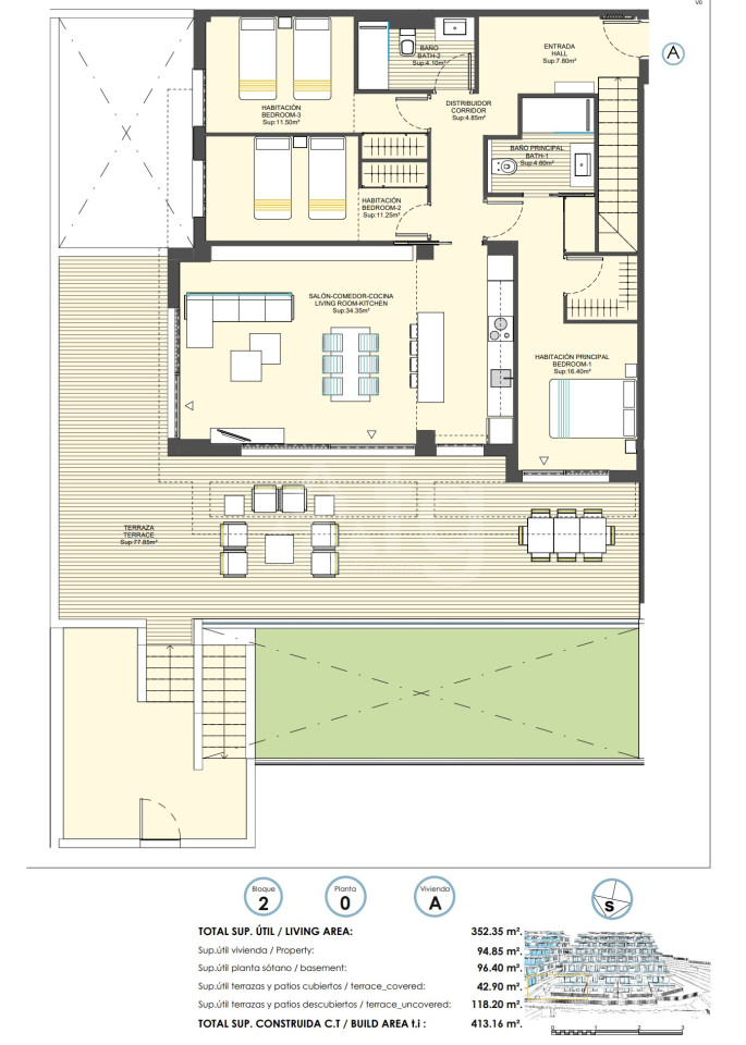 3 bedroom Duplex in Benidorm - UBA28850 - 1