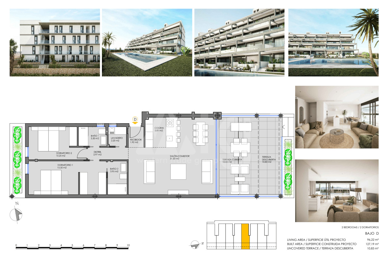 2 bedroom Apartment in Mar de Cristal - CVA30716 - 1