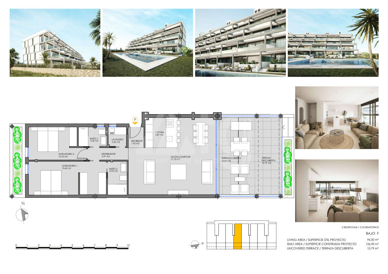 2 bedroom Apartment in Mar de Cristal - CVA30718 - 1