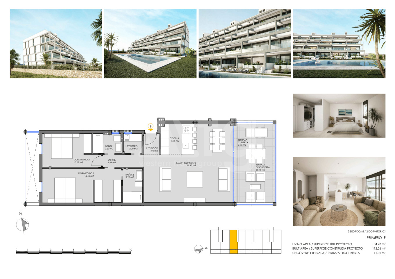 2 bedroom Apartment in Mar de Cristal - CVA30726 - 1
