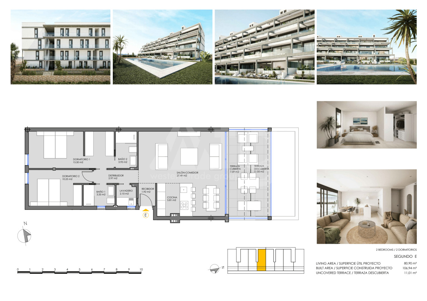 2 bedroom Apartment in Mar de Cristal - CVA30733 - 1