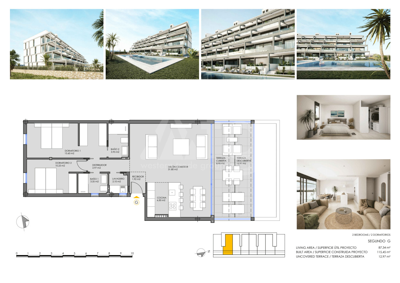 2 bedroom Apartment in Mar de Cristal - CVA30735 - 1