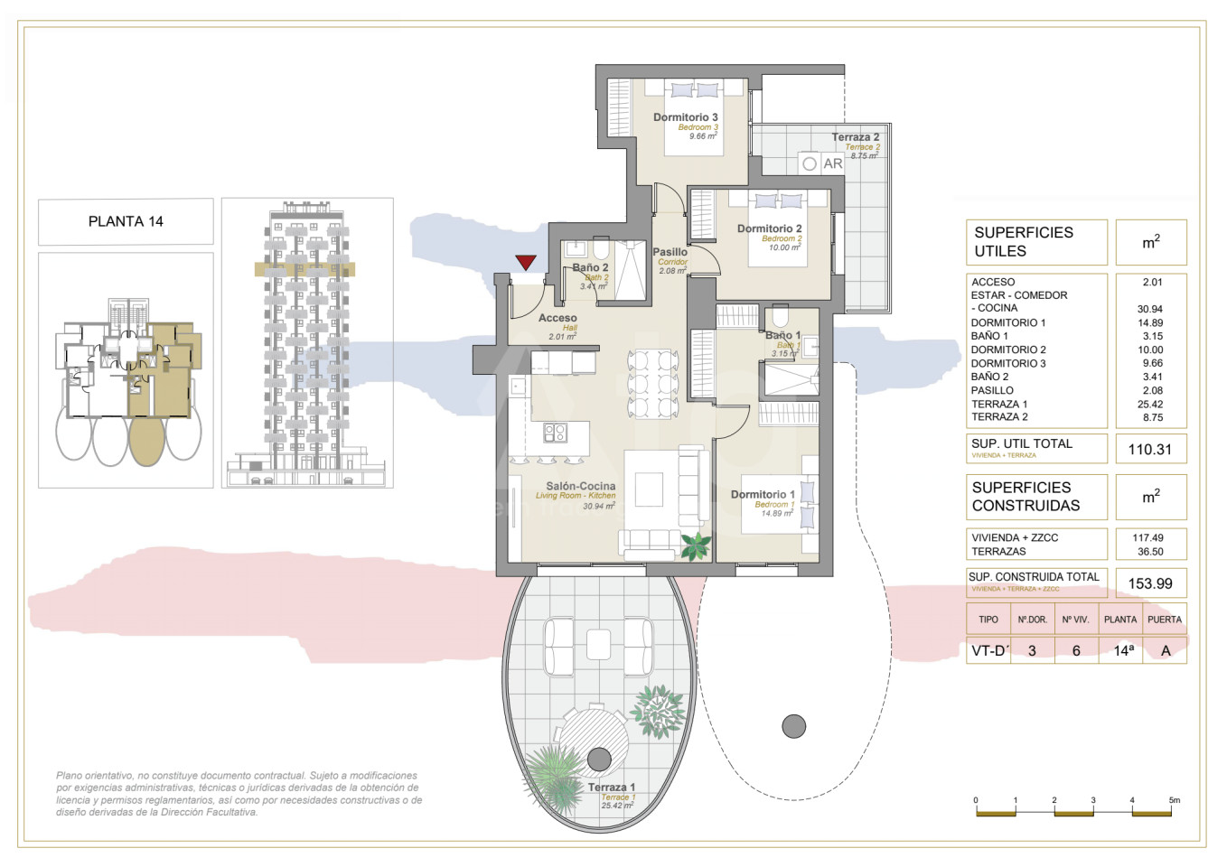 Apartament cu 3 dormitoare în Calpe - CAM31038 - 1