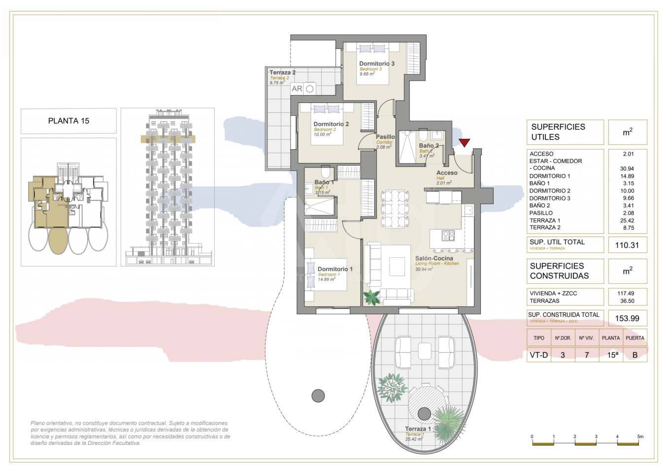 Apartamento de 3 habitaciones en Calpe - CAM31041 - 1