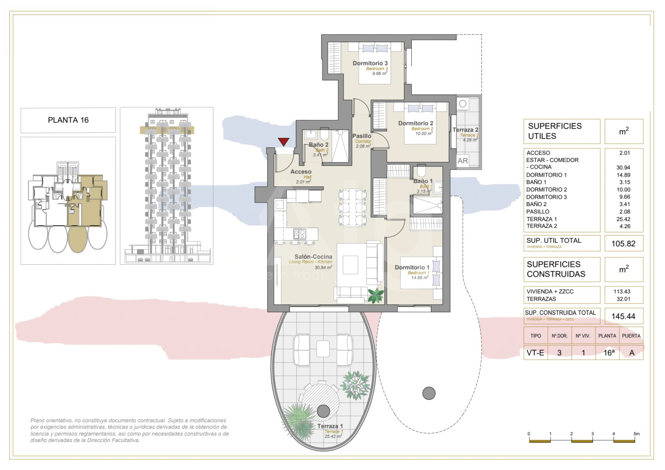 Apartamento de 3 habitaciones en Calpe - CAM31042 - 1