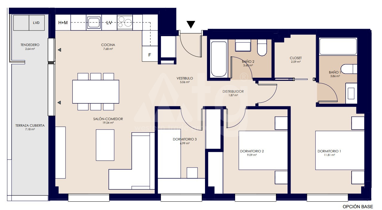 3 bedroom Apartment in San Juan de Alicante - AEH31155 - 1
