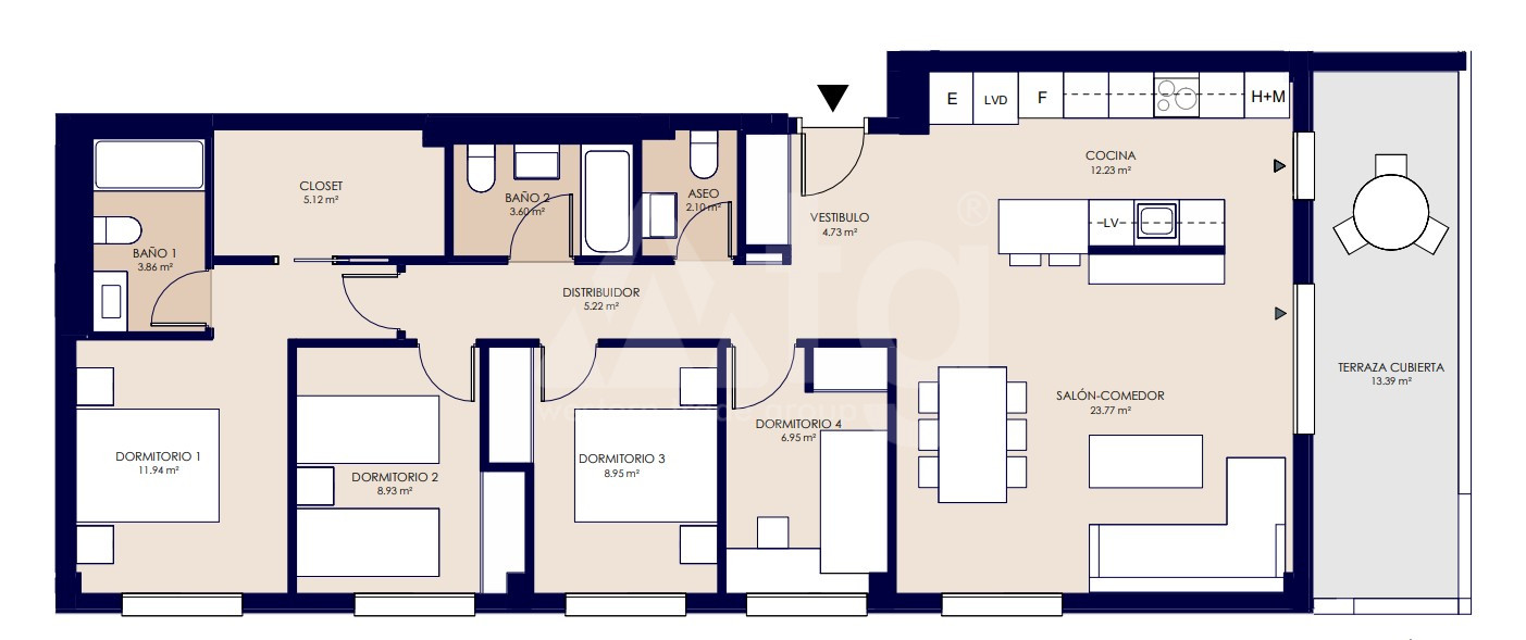 4 bedroom Apartment in San Juan de Alicante - AEH31156 - 1