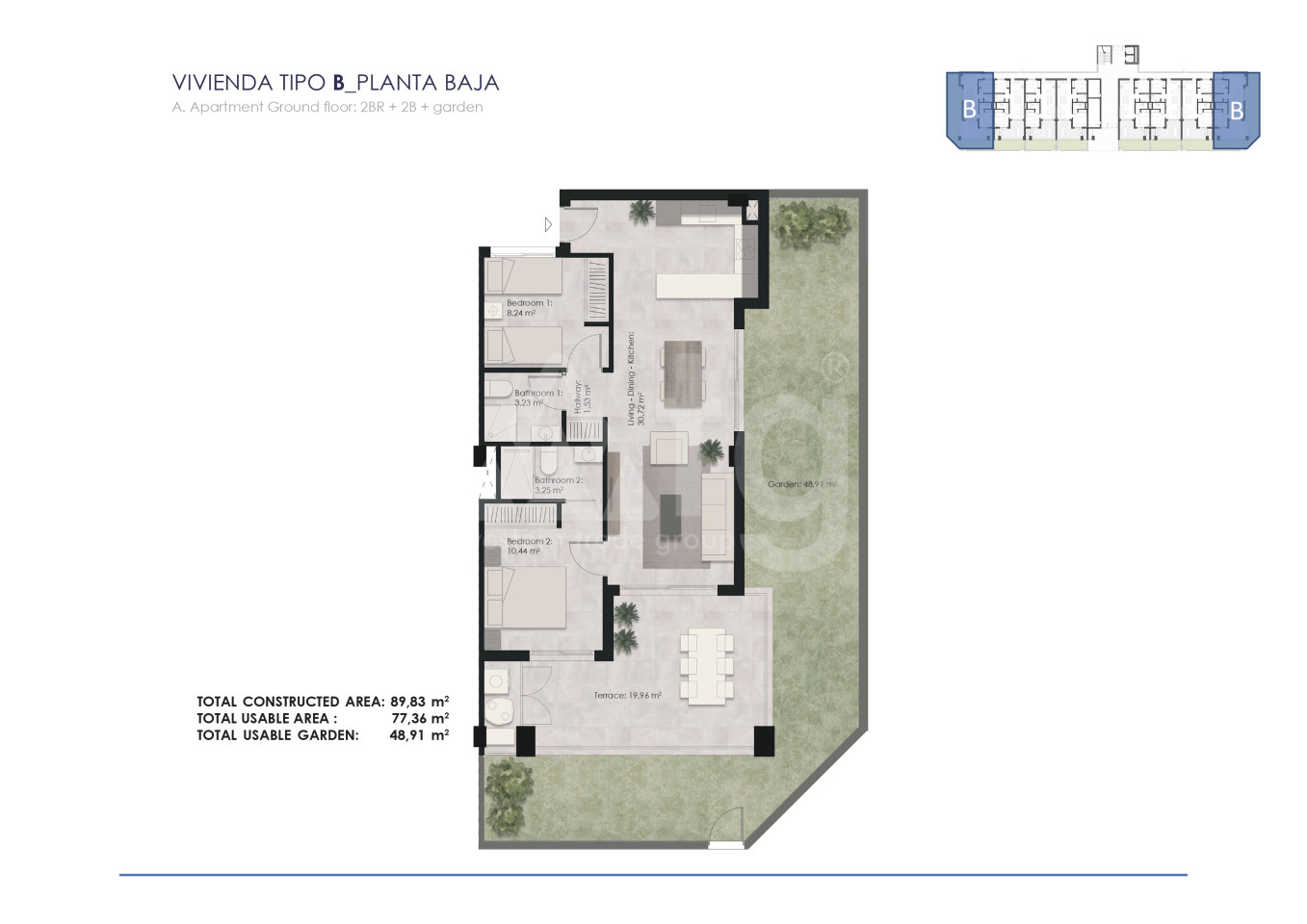 Apartamento de 2 habitaciones en La Mata - OLE31207 - 1
