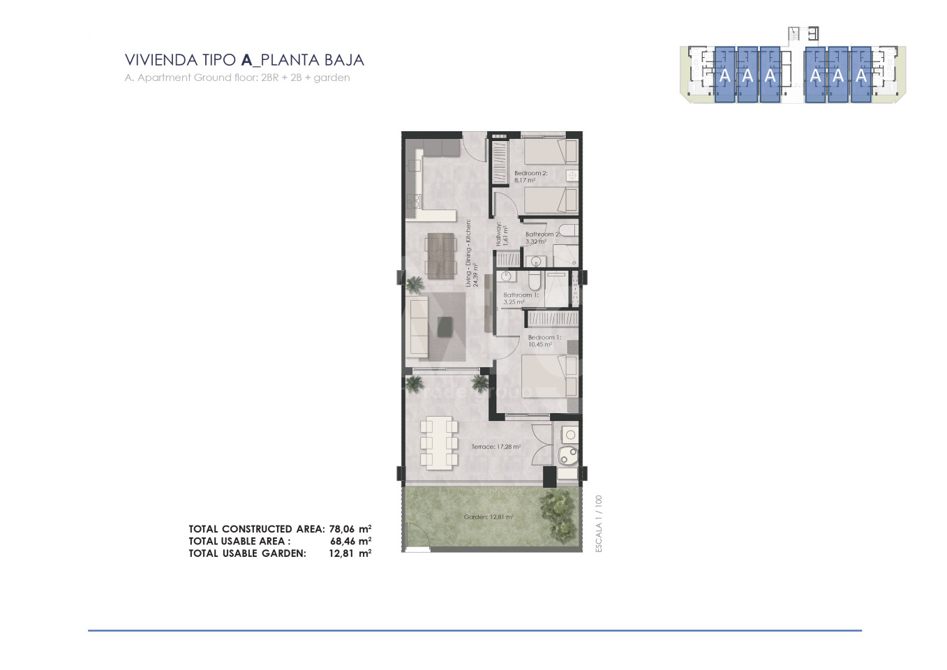 Apartament w La Mata, 2 sypialnie - OLE31208 - 1