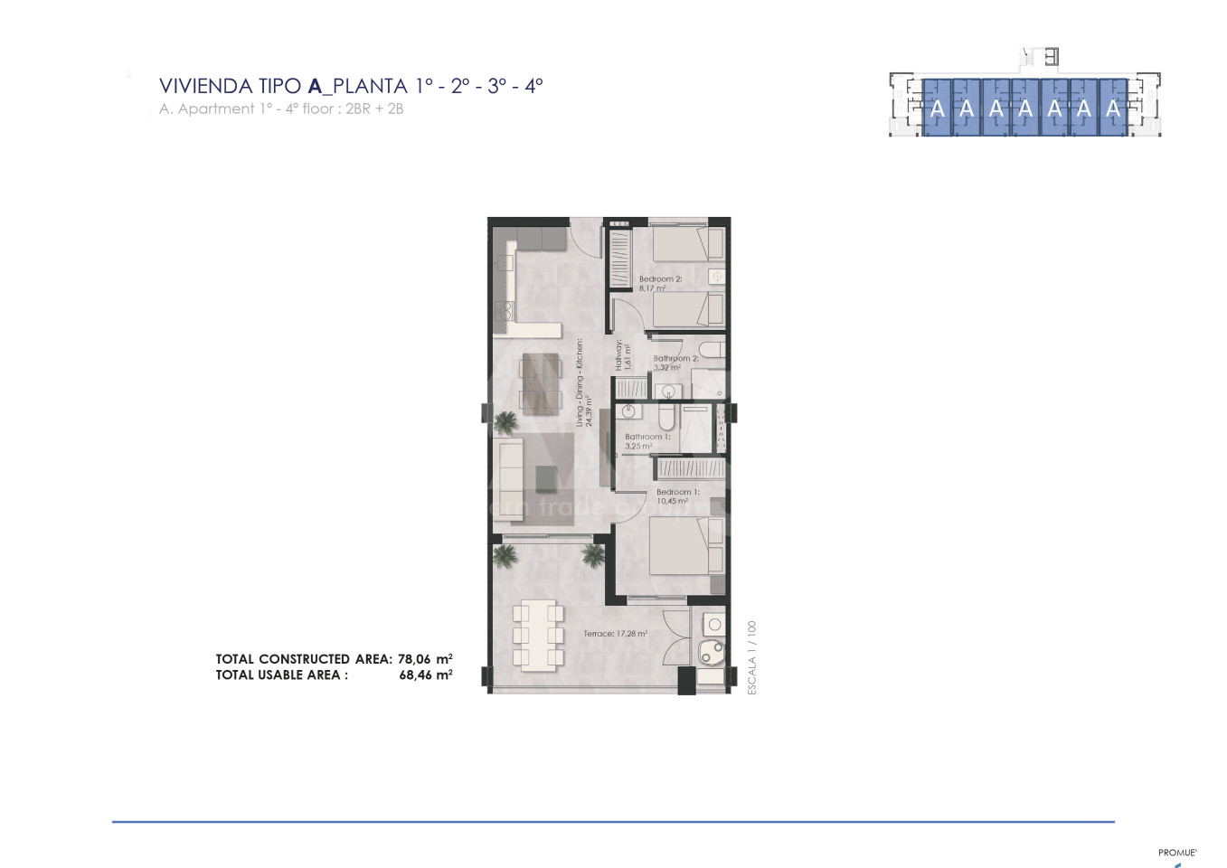 Apartamento de 2 habitaciones en La Mata - OLE31236 - 1