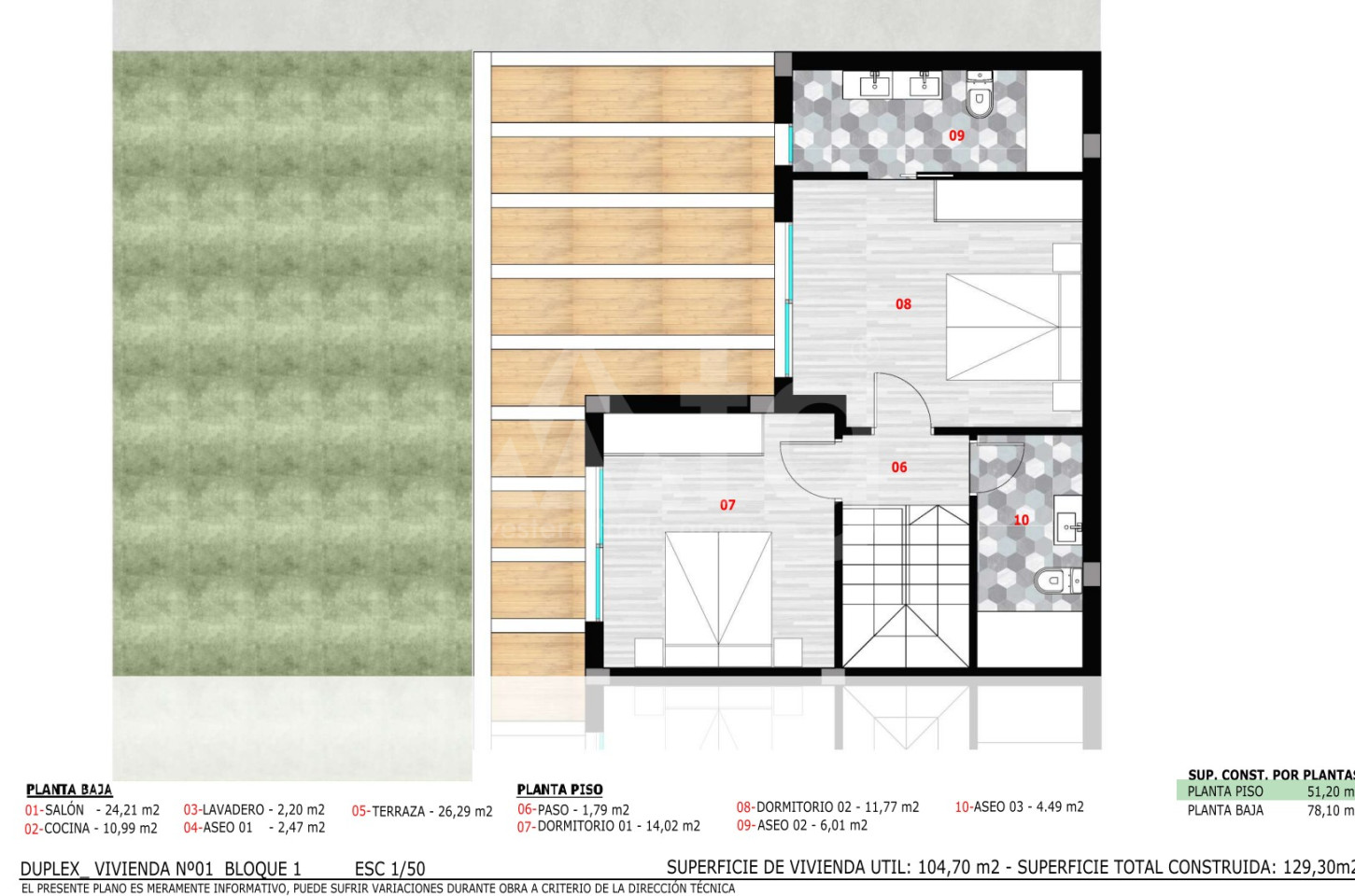 Casă Duplex cu 2 dormitoare în Aspe - GPF31450 - 3