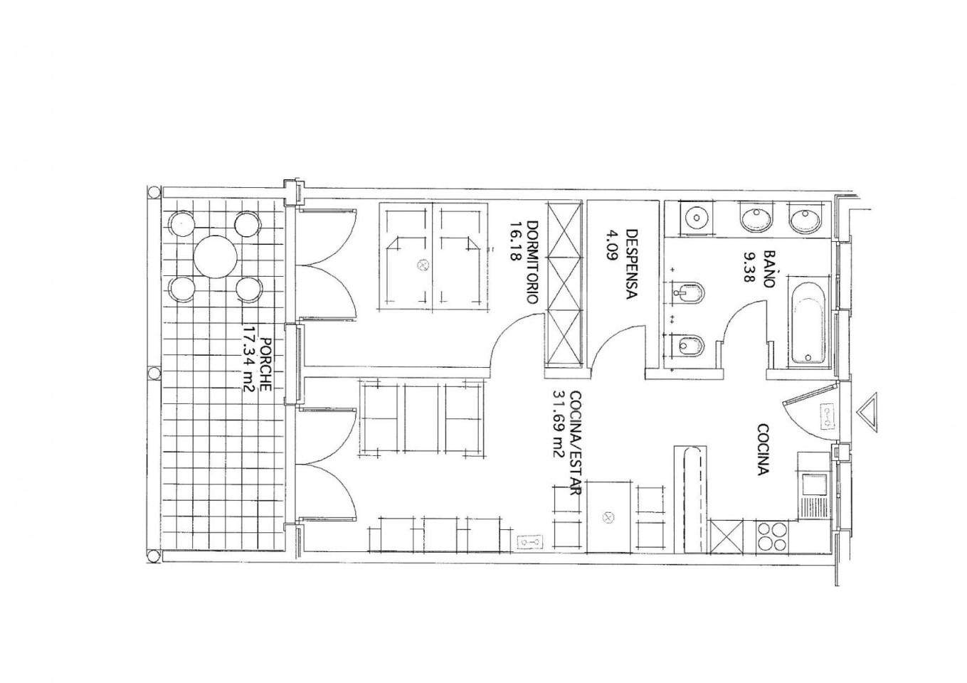 Apartamento de 2 habitaciones en Benissa - MIG33011 - 1