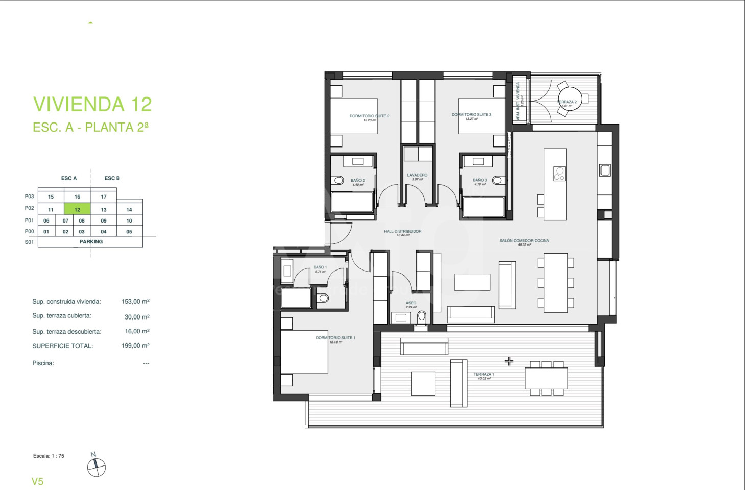 3 bedroom Apartment in Las Colinas - GRE33530 - 1