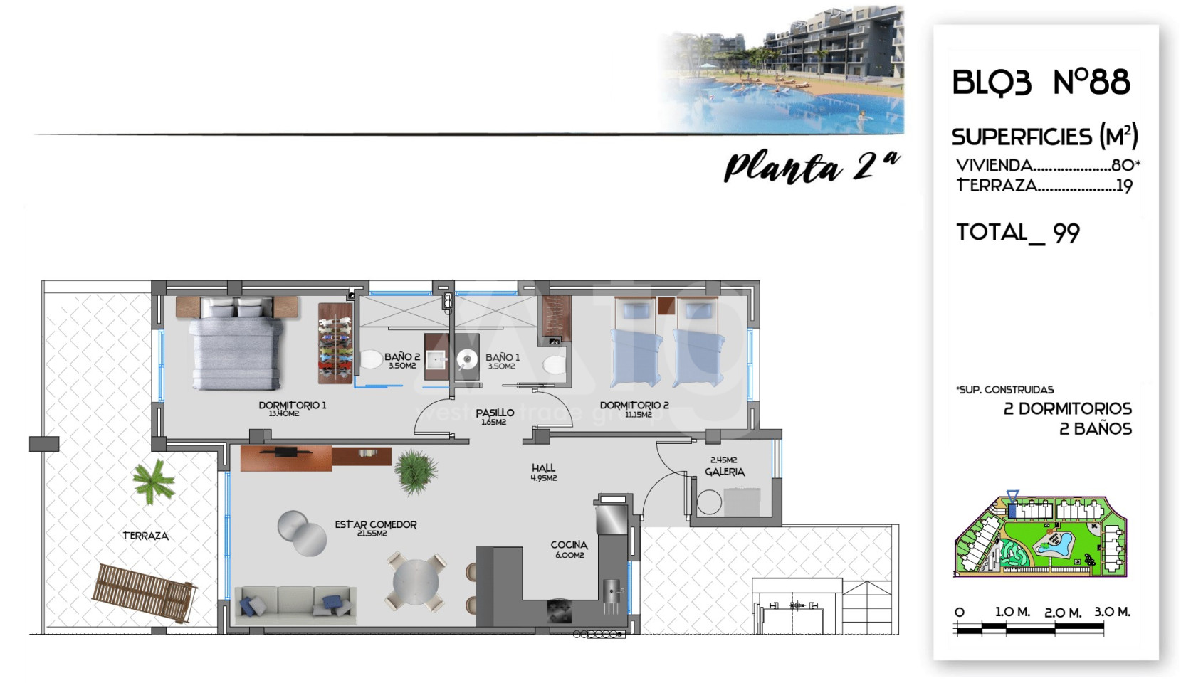 2 bedroom Apartment in Guardamar del Segura - CN33642 - 1