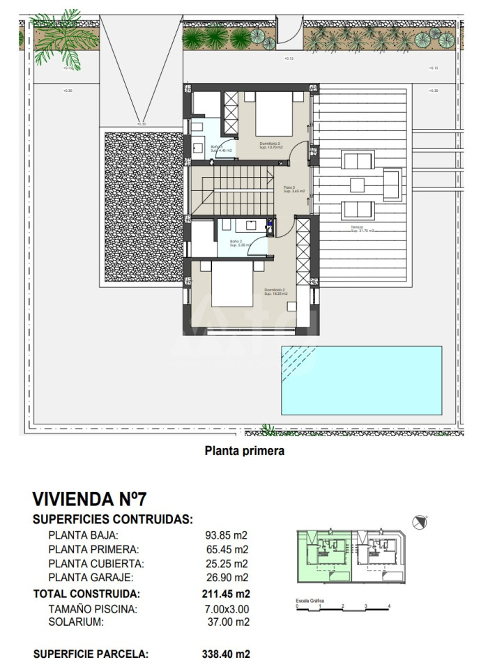 Villa de 3 habitaciones en Pilar de la Horadada - NP33673 - 2
