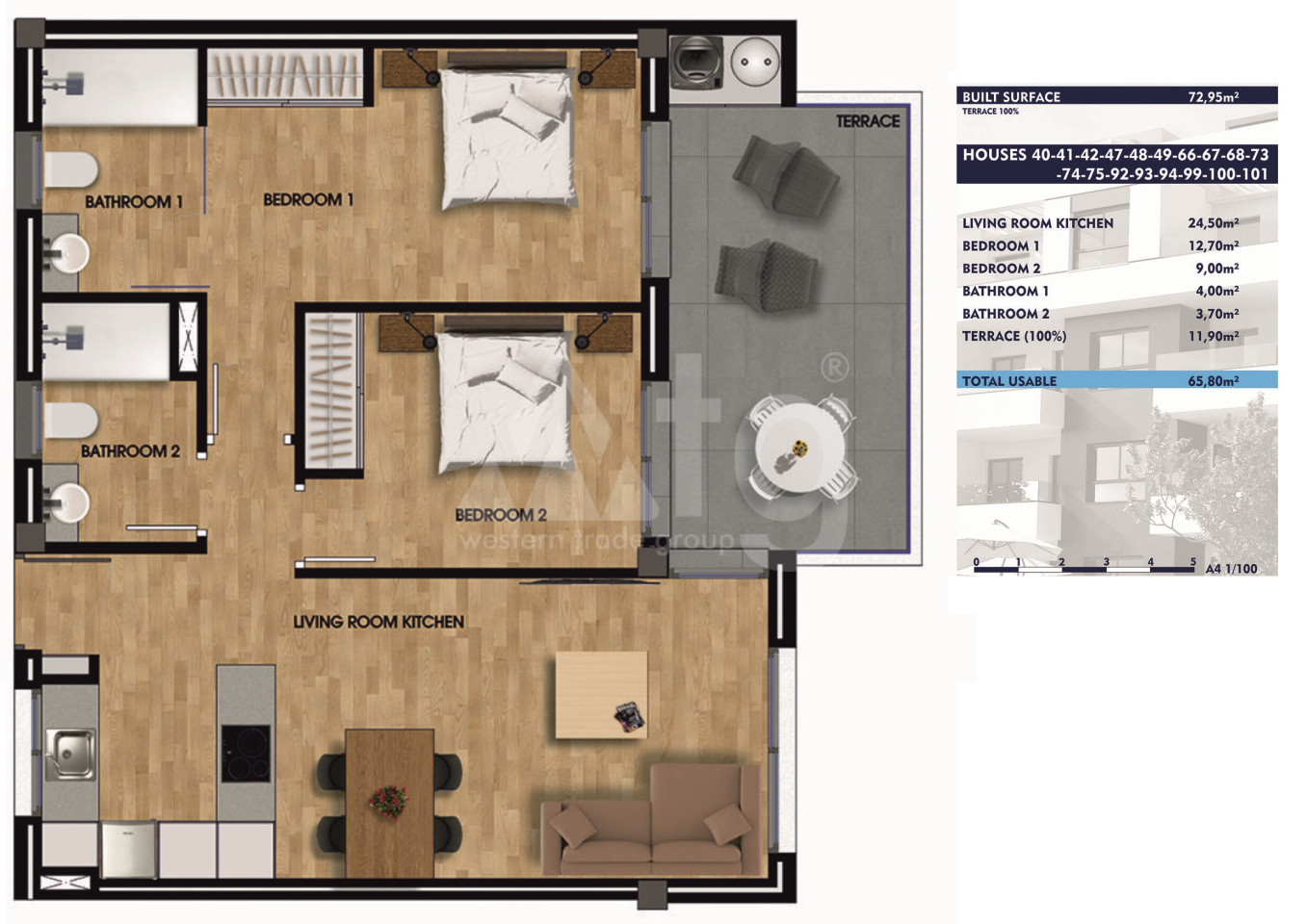 2 bedroom Apartment in Villamartin - GM33766 - 1